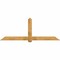 Ekena Millwork Eugene Rough Sawn Timber Gable Bracket, Western Red Cedar, 96"W x 36"H x 4"D x 6"F, 9/12 Pitch GBW096X36X0406EUG00RWR - alternate 1